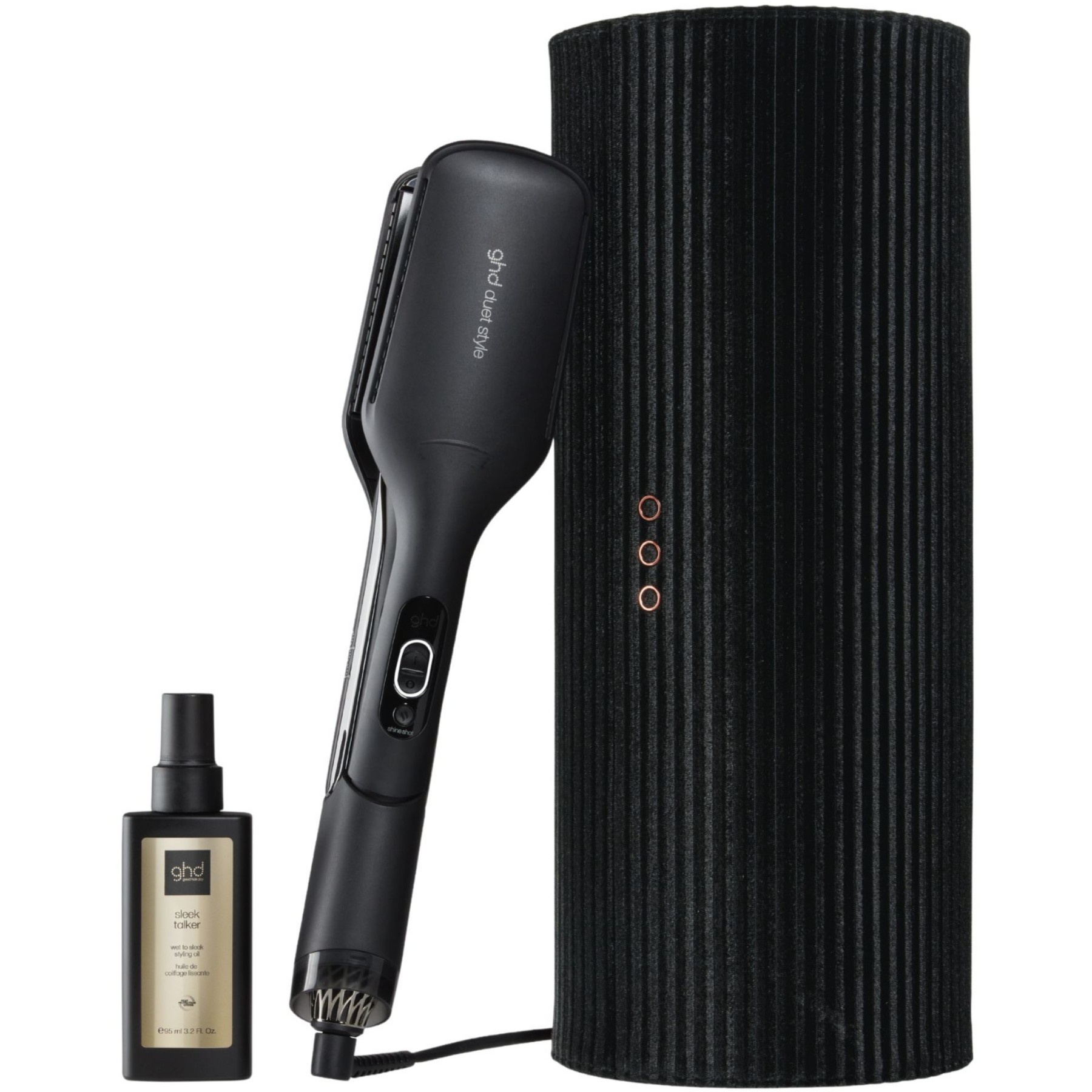Lisseur séchant GHD Duet Style 2-en-1 sur cheveux mouillés ou secs, anti-frisottis