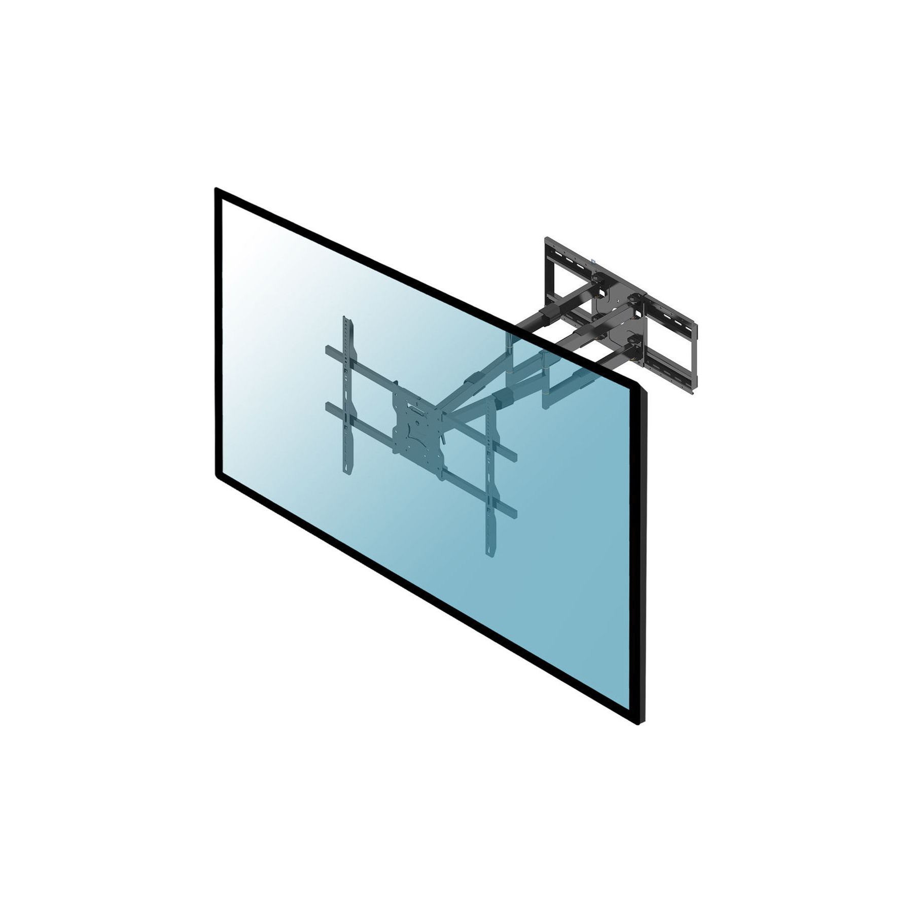 Support mural TV KIMEX mural orientable pour écran TV 65"- 110"
