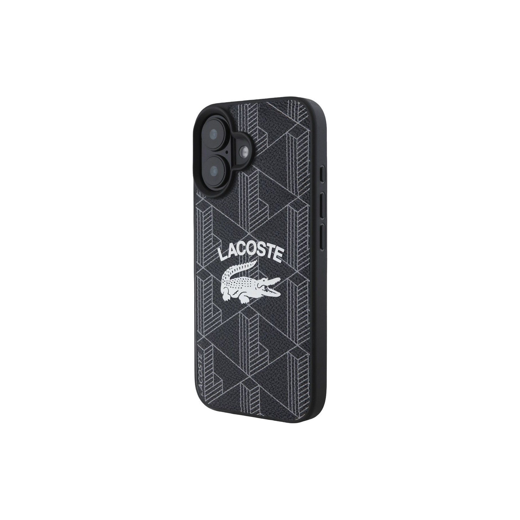 Coque LACOSTE pour iPhone 16 MagSafe Blend Monogram