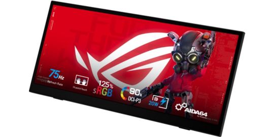 Ecran PC Gamer ASUS ROG Strix XG129C 12" HD Tactile 75Hz IPS USB-C 20W Support intégré