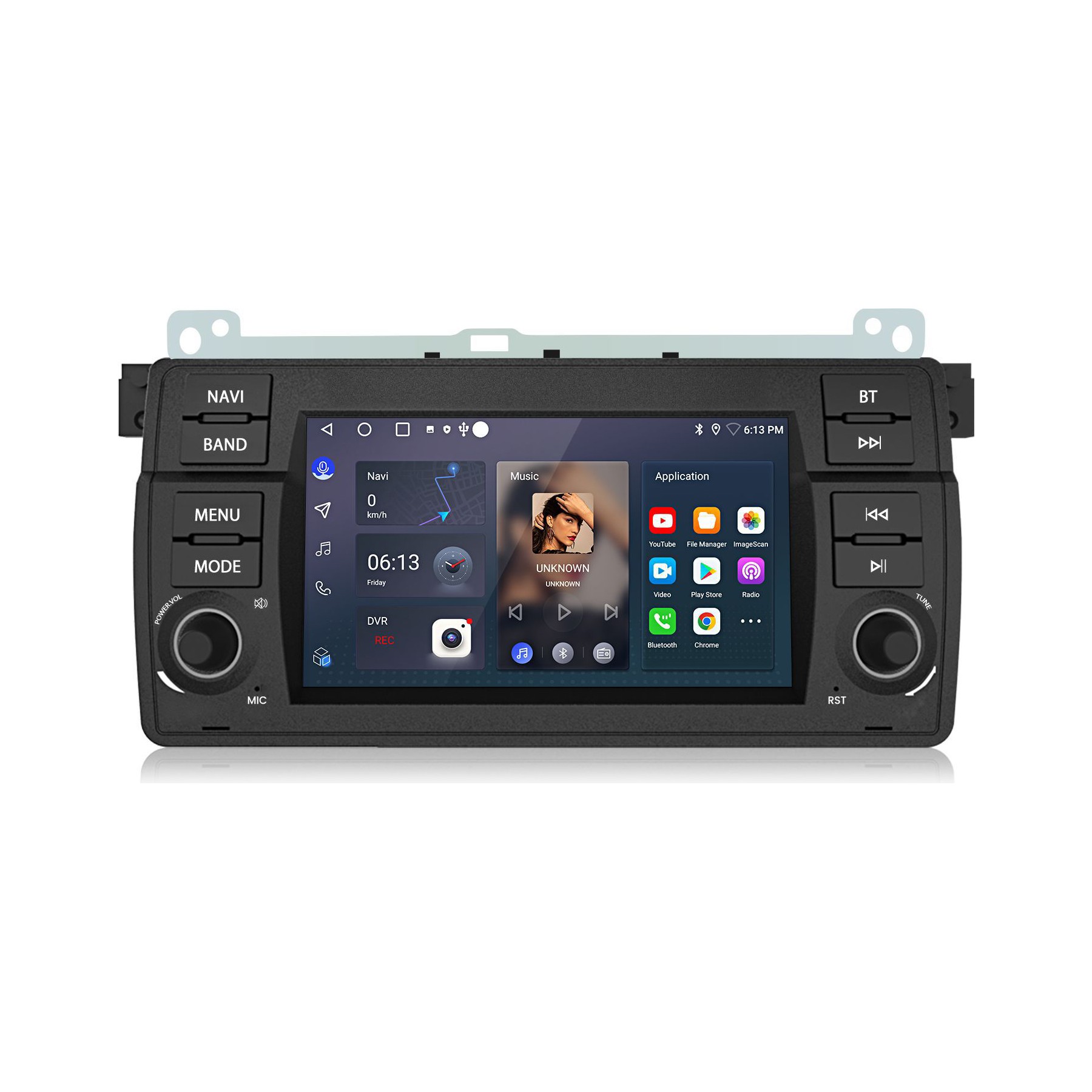 Autoradio connecté JUNSUN pour BMW E46 3er 1998-2006 Carplay
