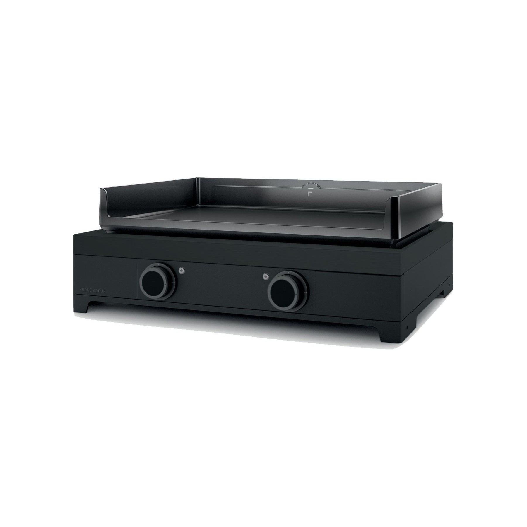 Plancha électrique FORGE ADOUR Modern E 60 A N noir 2 brûleurs à poser 65.5x39.5 cm