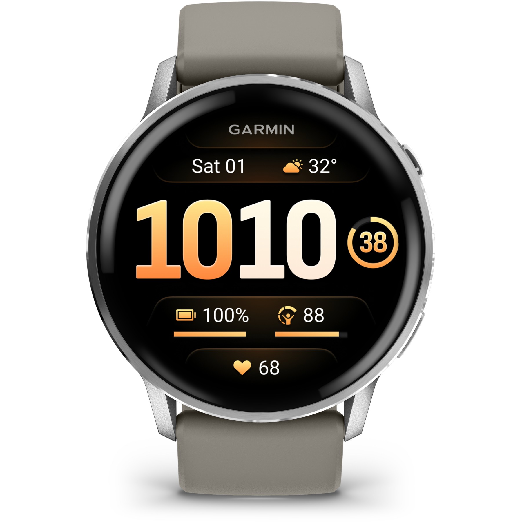 Montre sport GARMIN Venu 4 Sport et santé GPS AMOLED BT Wi-Fi 45 mm Gris / Gris