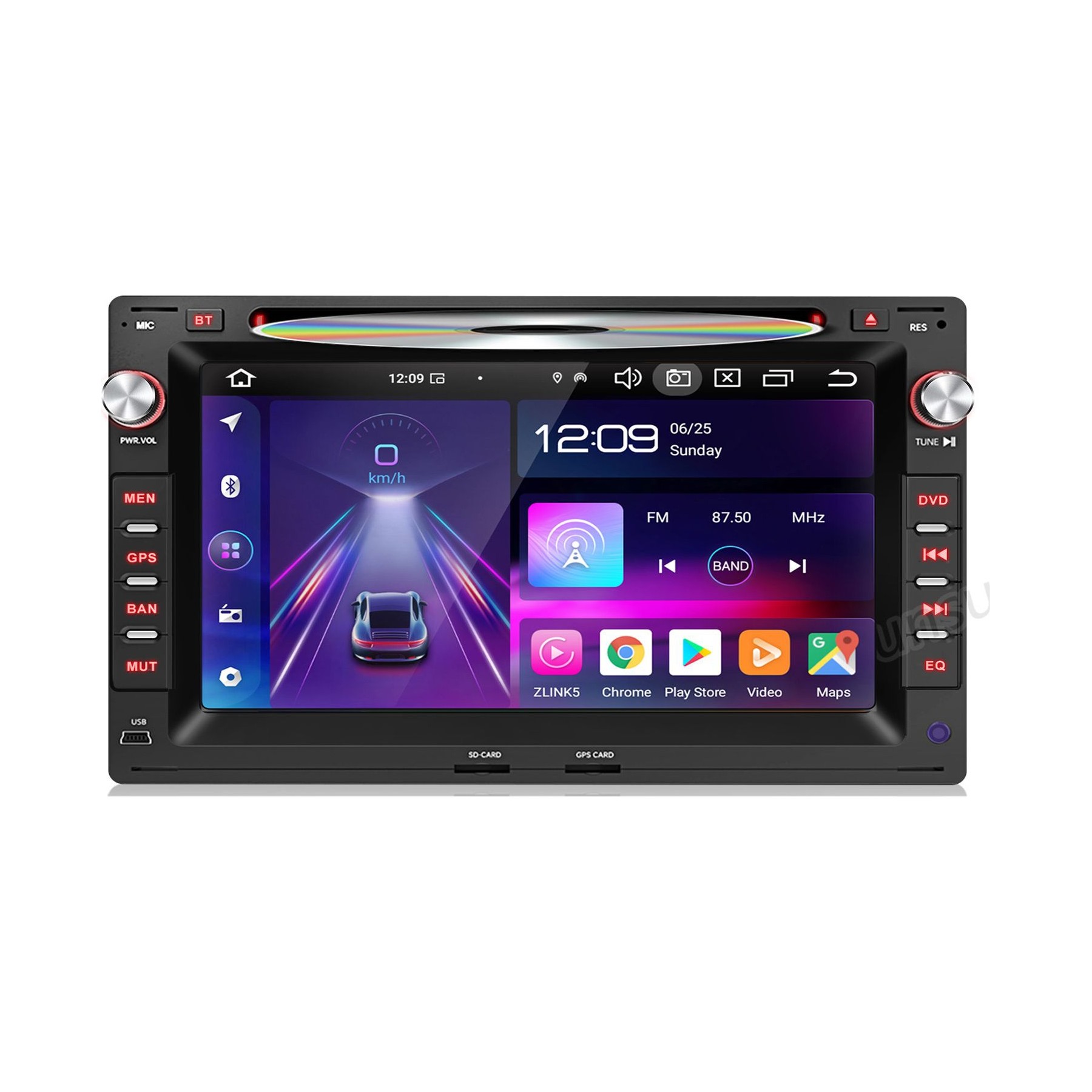Autoradio connecté JUNSUN CD DVD pour VW Polo 9N Golf 4 Passat B5