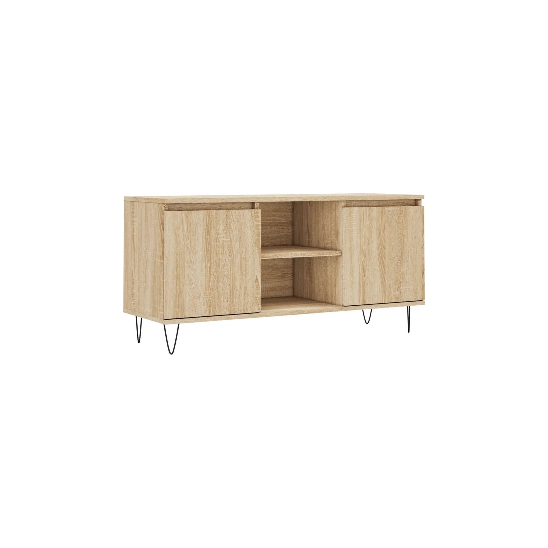 Meuble TV HELLOSHOP26 Meuble TV avec rangement et plateau stab