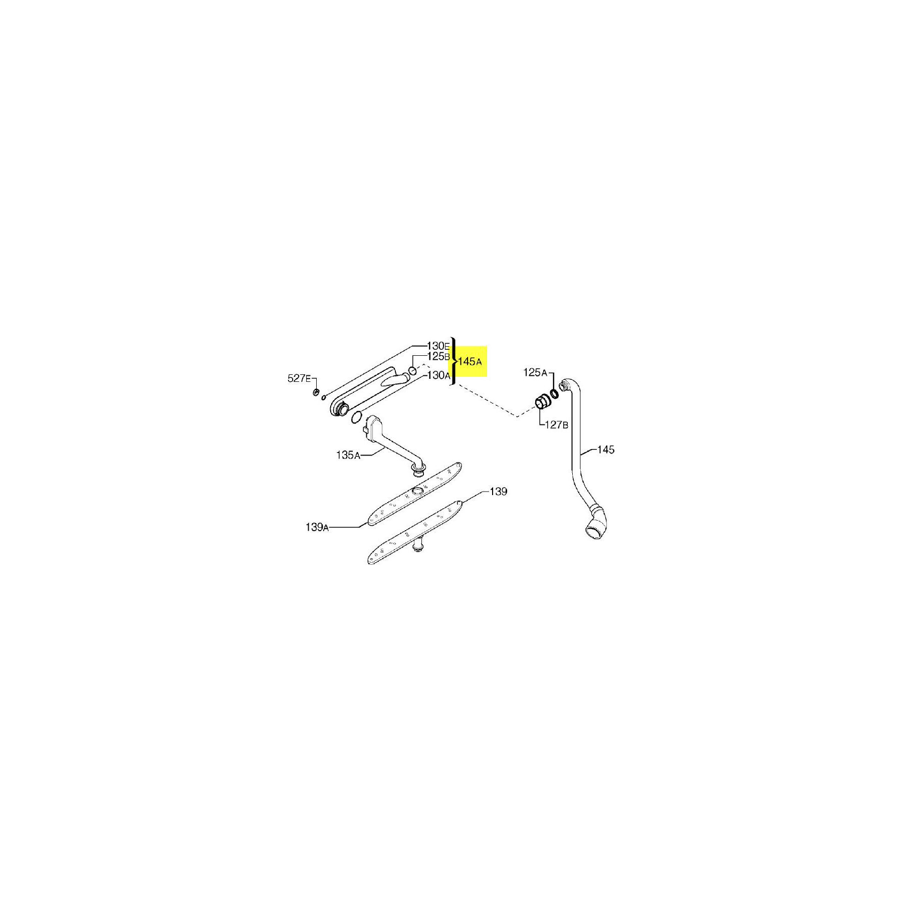 Adaptateur ARTHUR MARTIN COLLECTEUR HORIZONTAL GRIS FONCE POUR LA