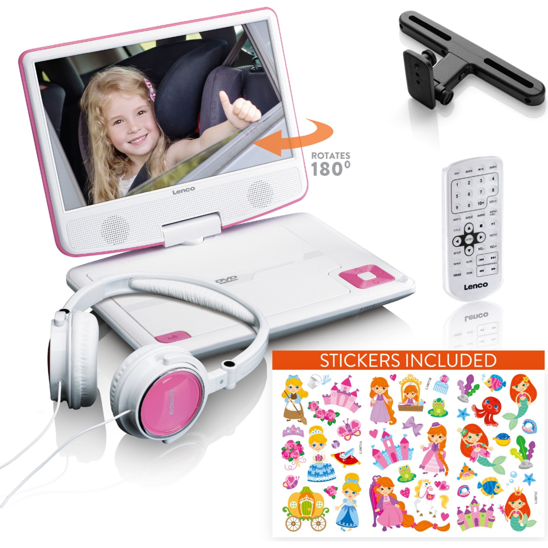 Lecteur DVD portable LENCO DVP-920PK