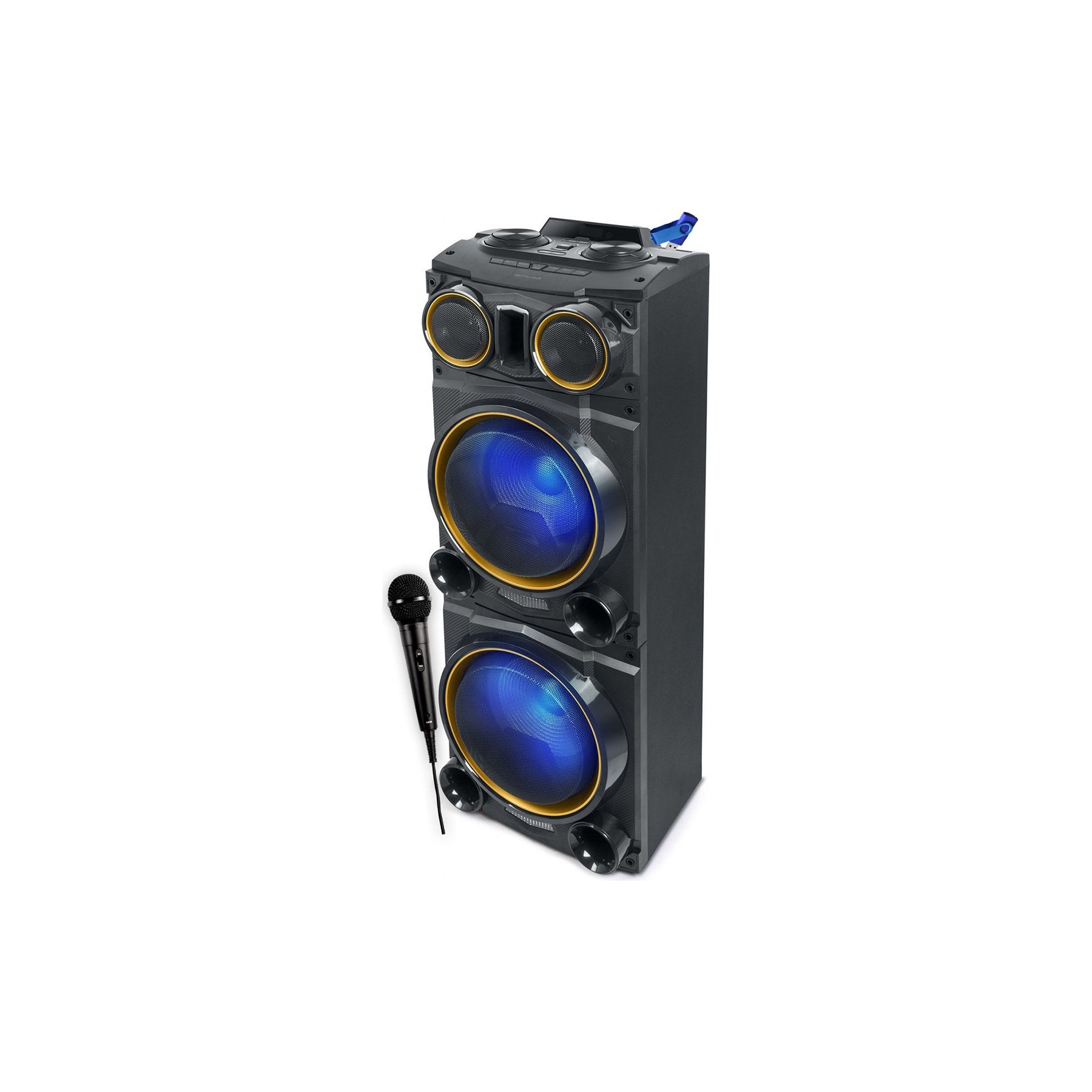 Enceinte sono EVIDENCE ACOUSTICS M-1988 DJ 800W LED Bluetooth USB FM
