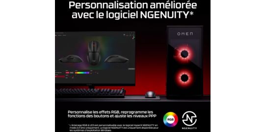 Souris Gamer Sans Fil HYPERX Pulsefire Fuse