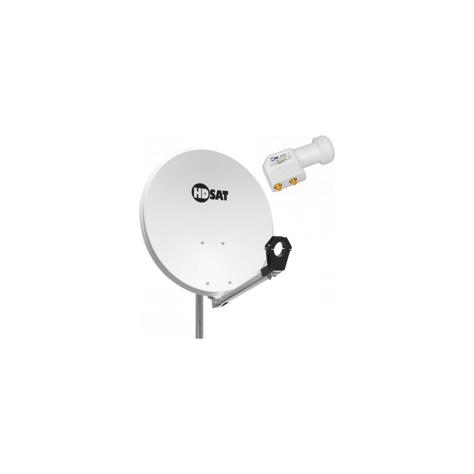 Antenne parabolique HDSAT Pack Hdsat Parabole Satellite Acier 65cm
