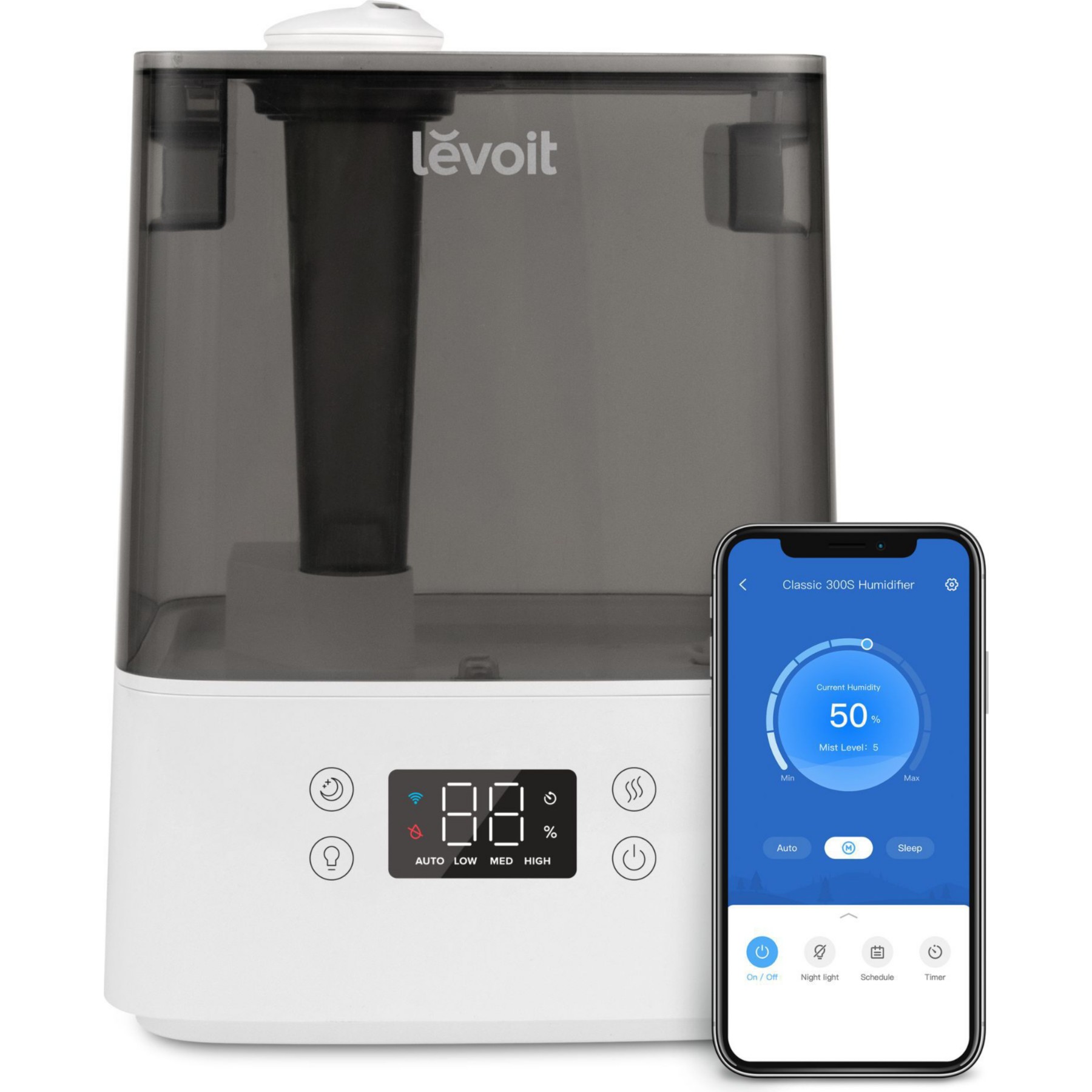 Humidificateur LEVOIT Humidificateur Classic 300S Grey