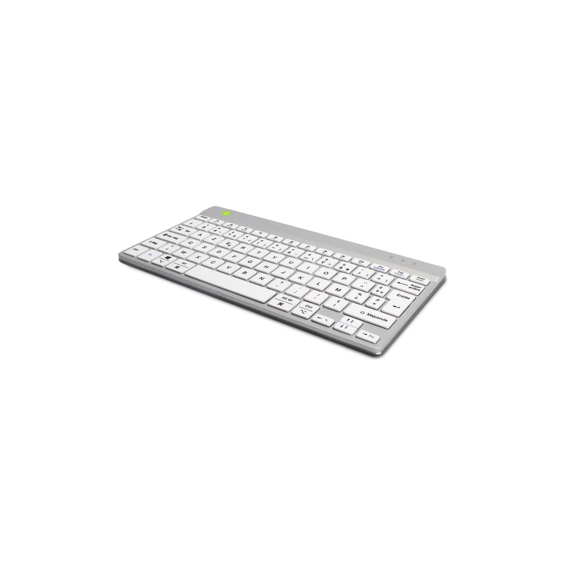 Clavier sans fil R-GO-TOOLS Clavier ergonomique, FR, blanc