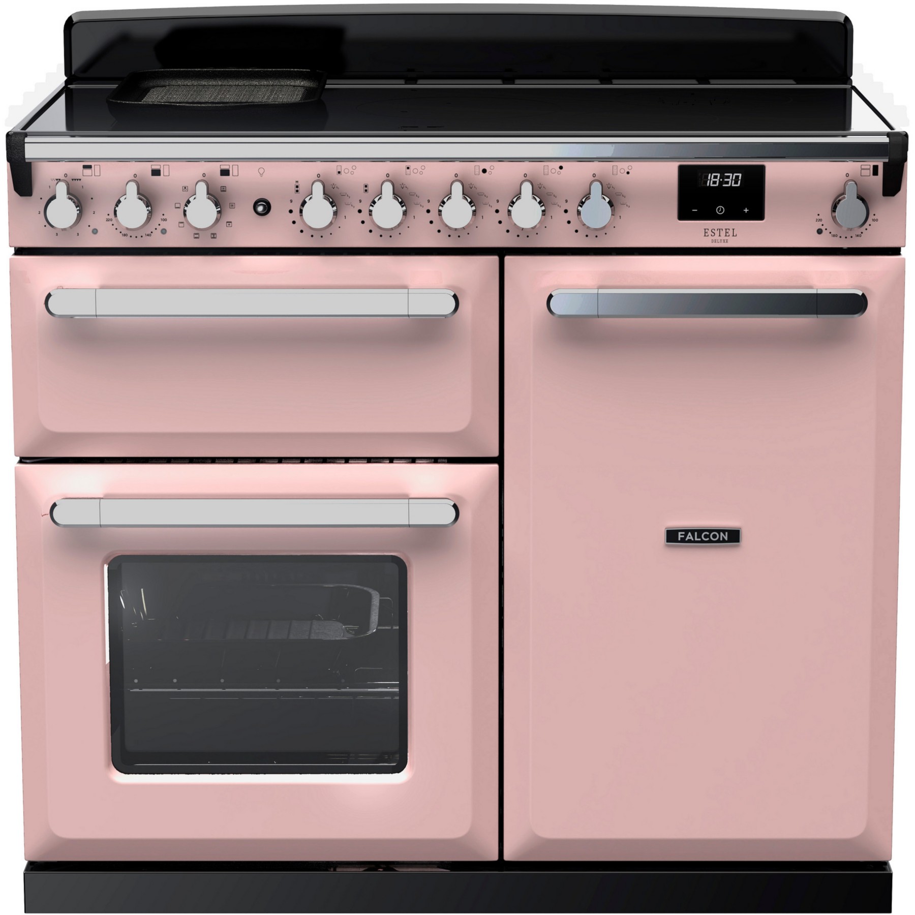 Piano de cuisson induction FALCON ESTEL DELUXE TAB IND 100 CM ROSE PASTEL