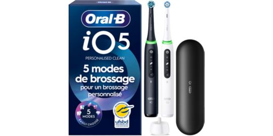 Brosse à dents électrique ORAL-B IO5 duo matt black