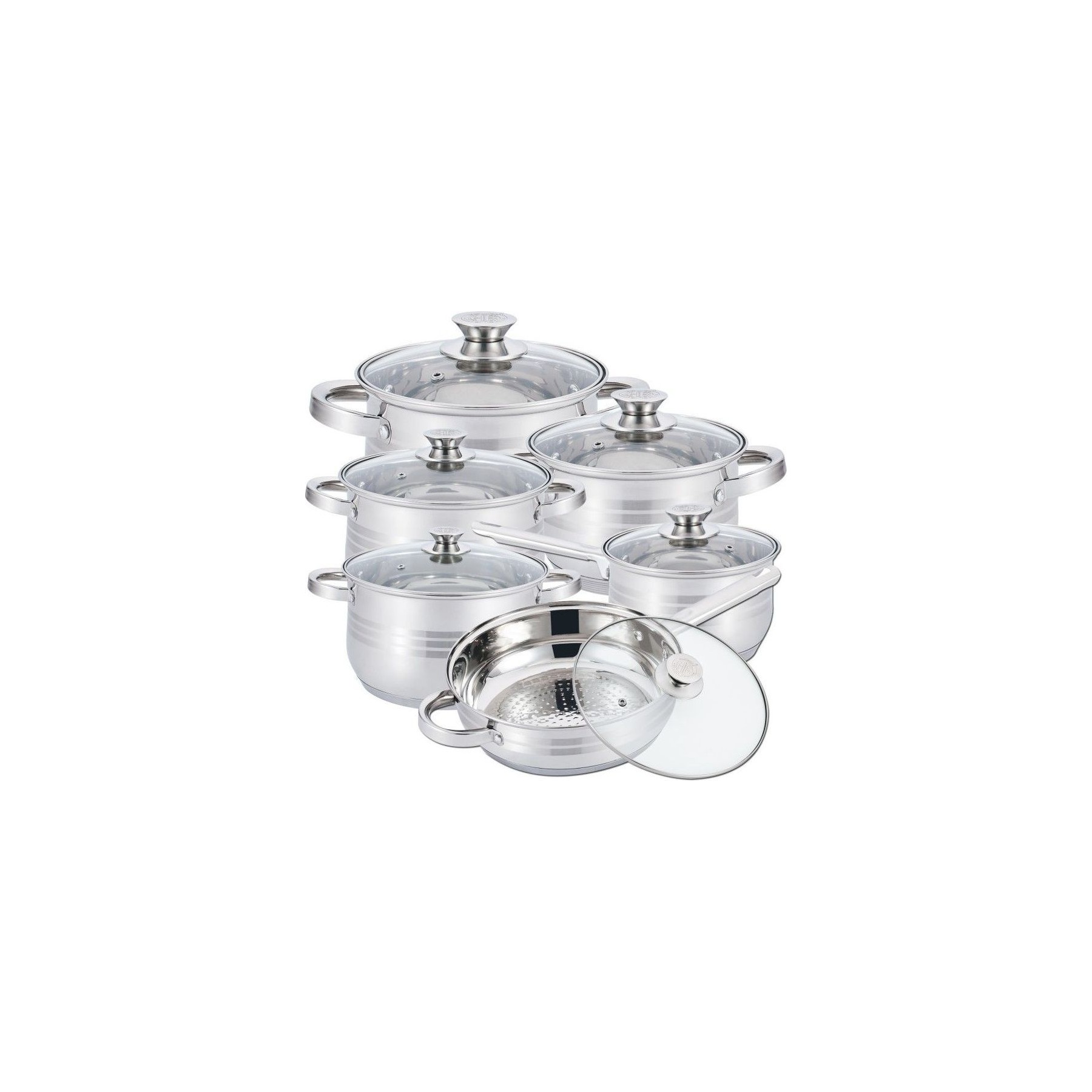 Batterie de cuisine HERZBERG HG1241-IX