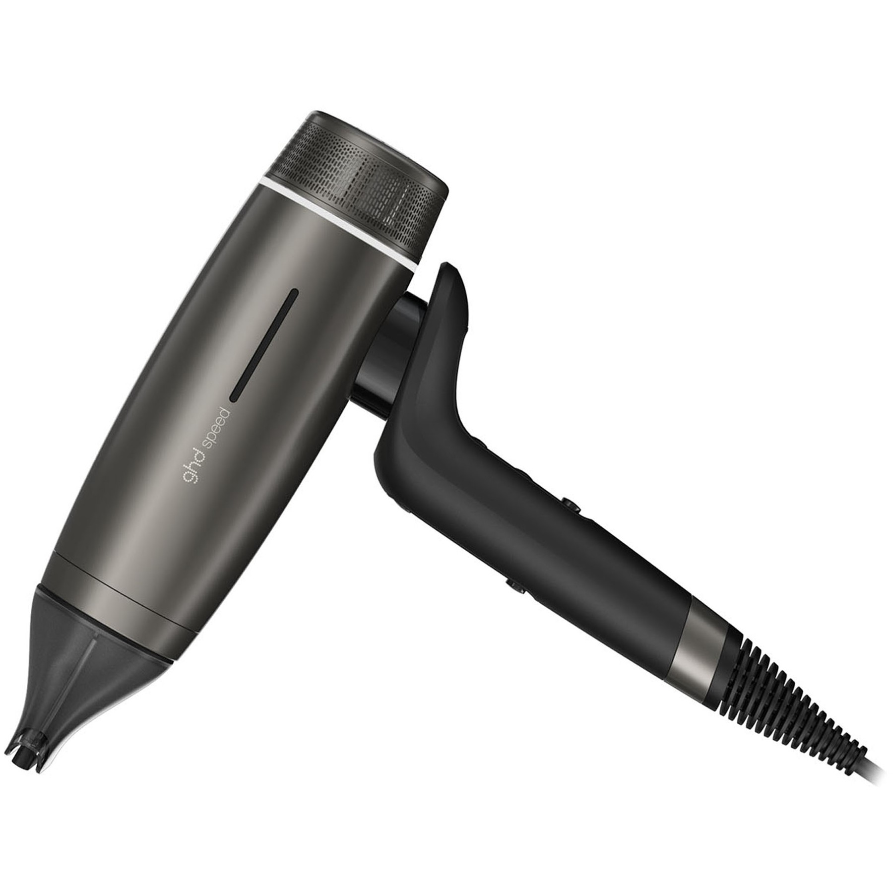 Sèche cheveux professionnel GHD ultra-rapide Speed noir métallique : technologie Aeroprecis pour un séchage puissant et précis