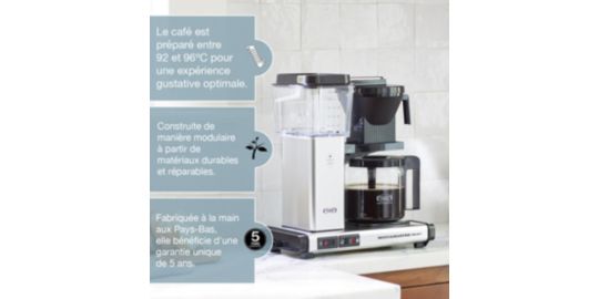 Cafetière filtre MOCCA Polished Silver