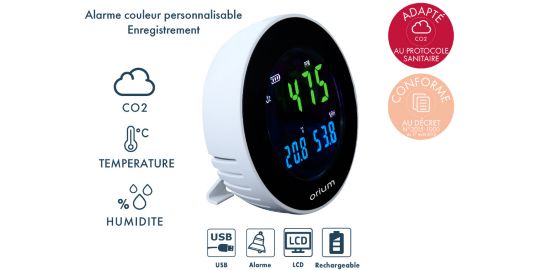 Appareil mesure ORIUM Mesureur de CO2 Qu