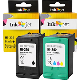 Cartouche d'encre SHOP-STORY Pack de Cartouches Compatibles HP 336 &