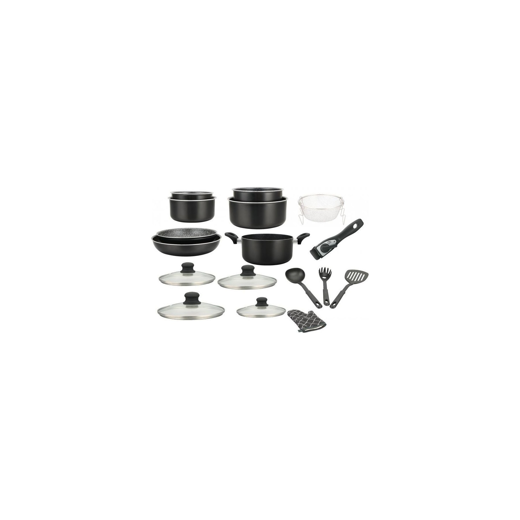 Batterie de cuisine HERZBERG HG8055-BLK