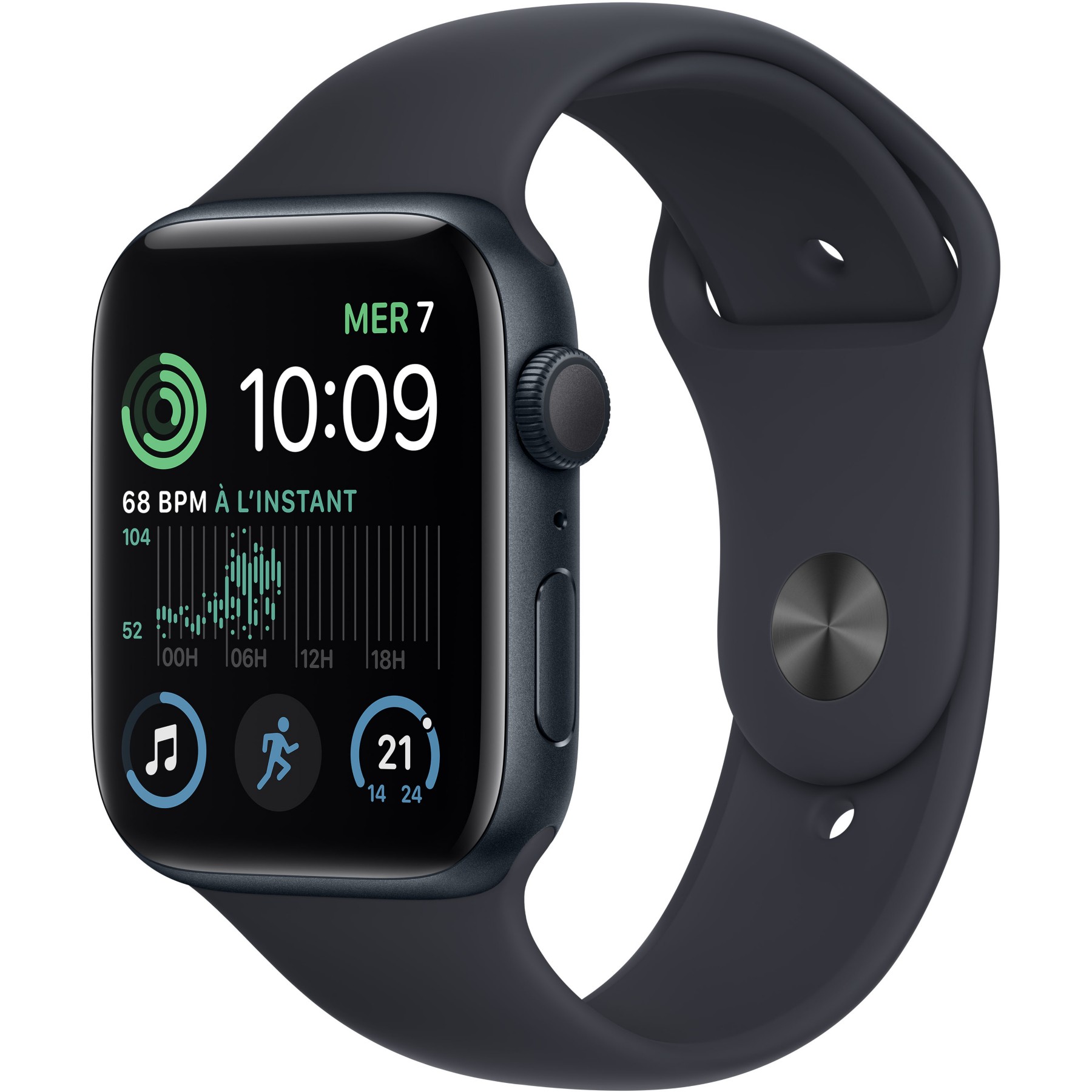 Montre connectée APPLE WATCH SE 44MM Alu/Minuit 2022 Reconditionné