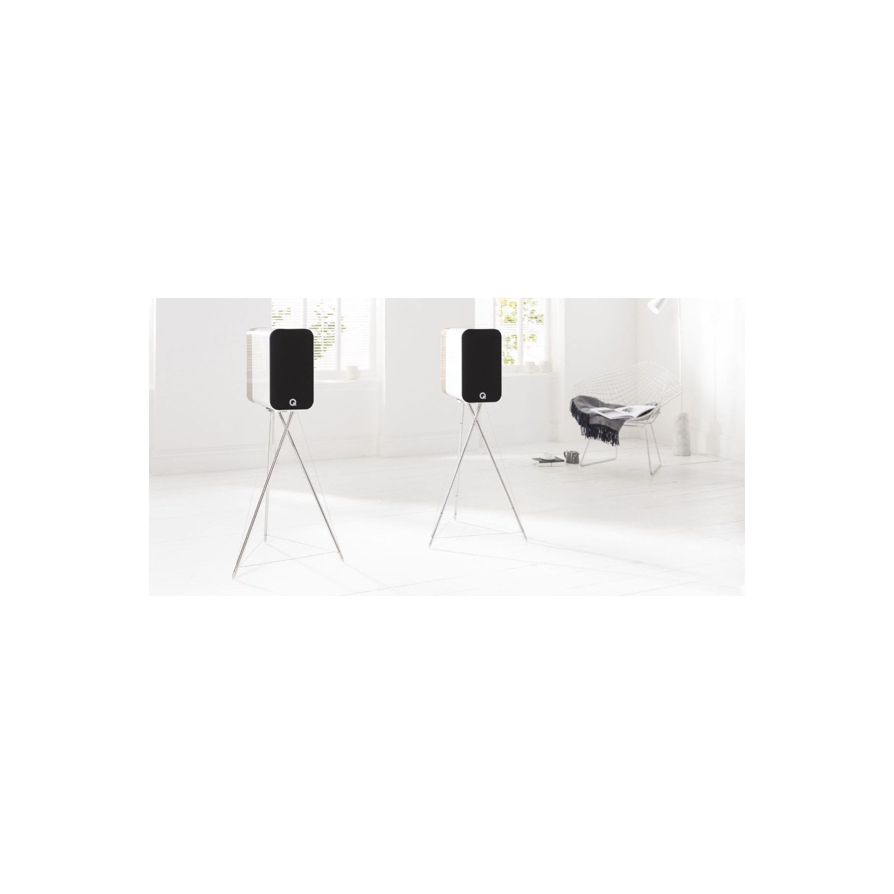 Enceinte bibliothèque Q ACOUSTICS Concept 300 Blanc et Chêne