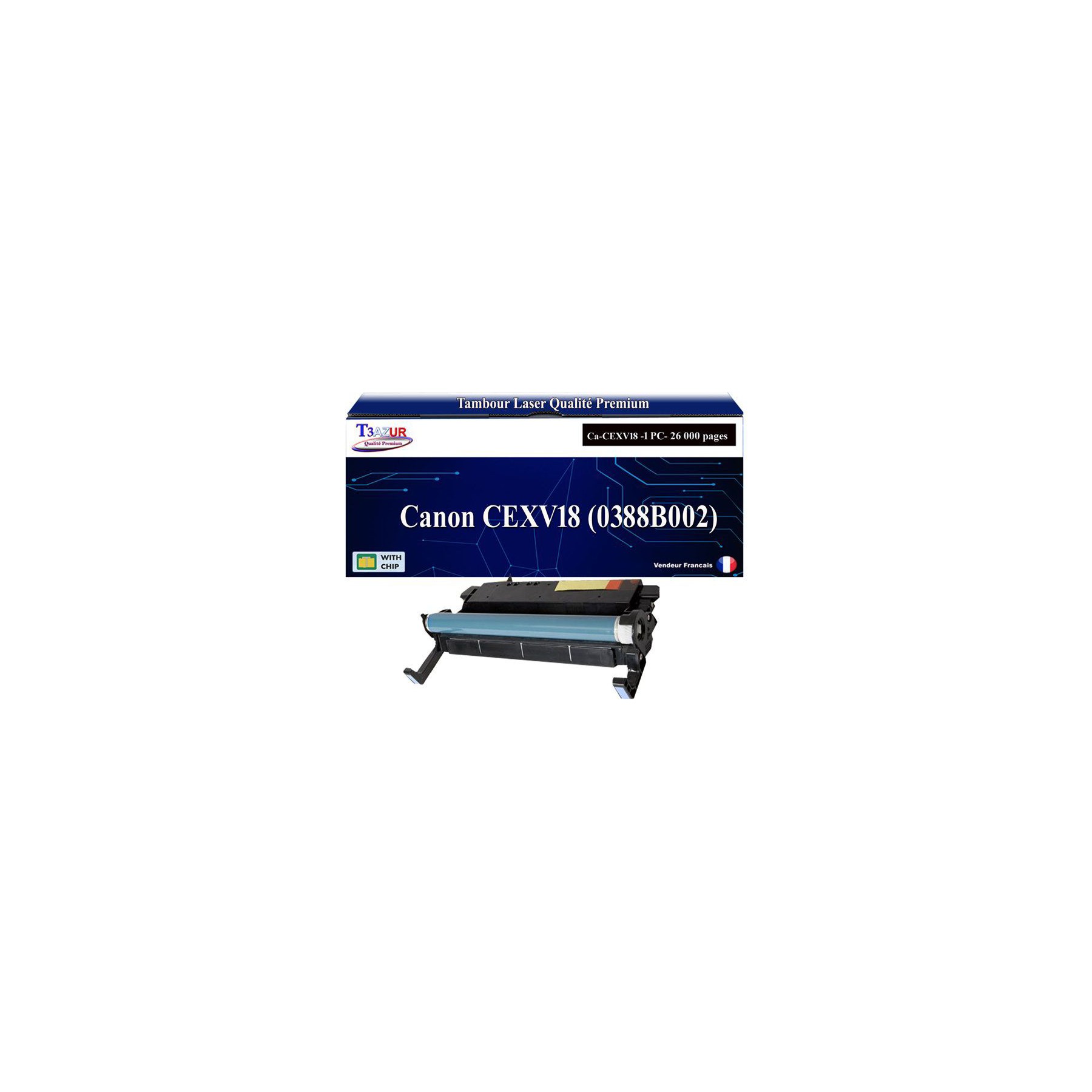 Toner T3AZUR pour Canon iR1024 iR1018 CEXV18 Ta