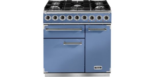 Piano de cuisson gaz FALCON Semi Pro DELUXE 90 BLEU DE CHINE NICKEL