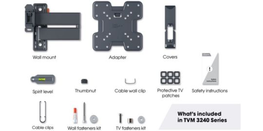 Support mural TV VOGEL'S COMFORT TVM 3248 19-43''