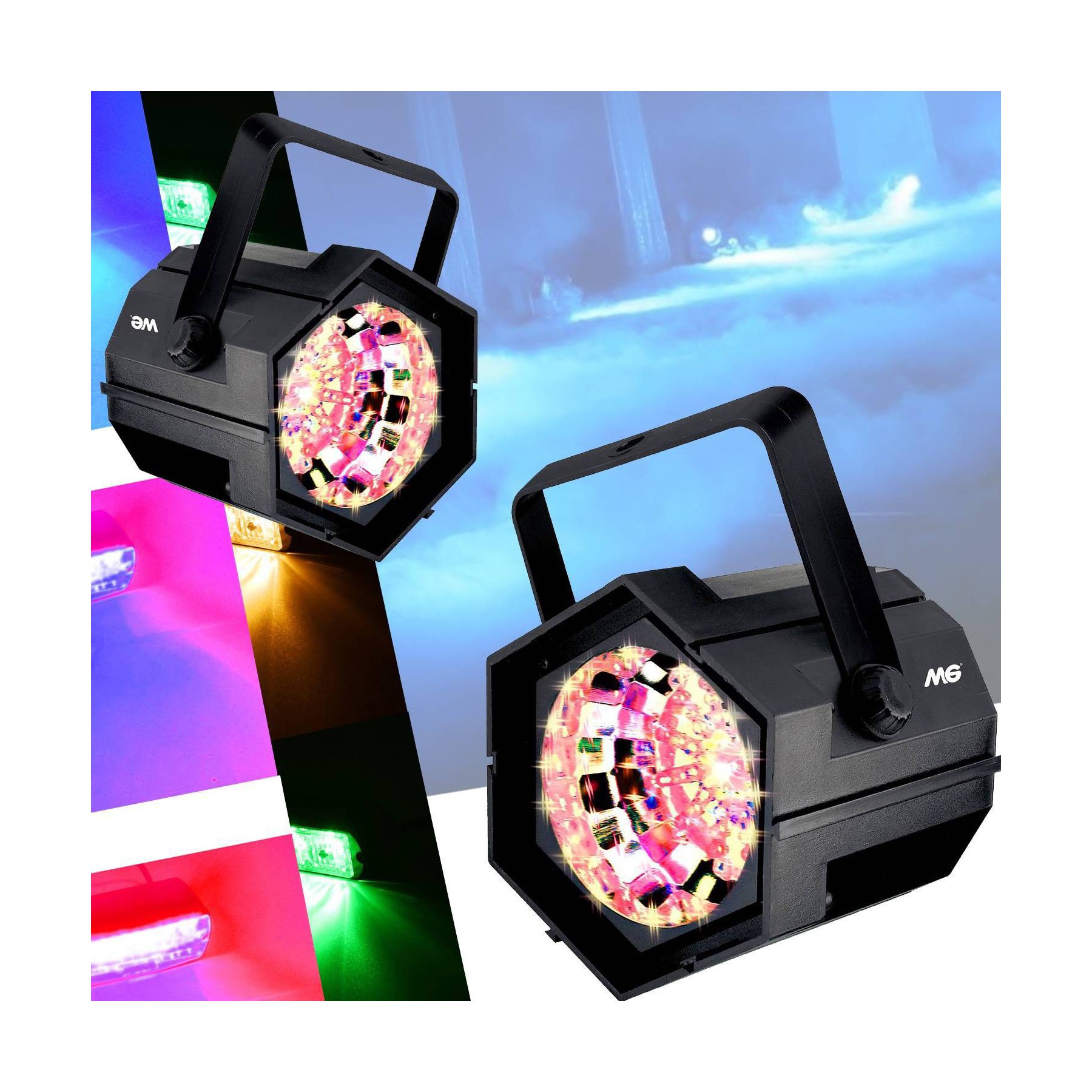 Jeu de lumières WE Pack Lumière Stroboscopes à 47 LED multi