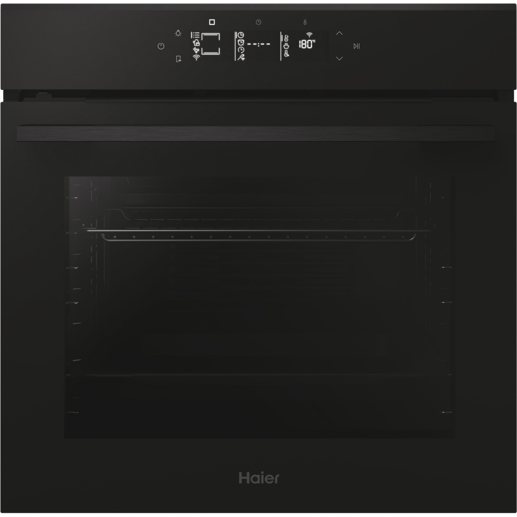 Four encastrable HAIER H6 ID46G5YTB - Pyrolyse - Hydrolyse - Chaleur pulsée - Porte froide - Rails télescopiques