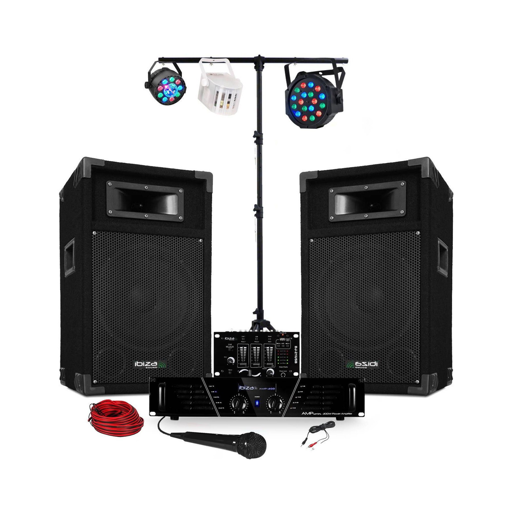 Pack sono IBIZA Pack Sono ampli + enceintes 500W + Table