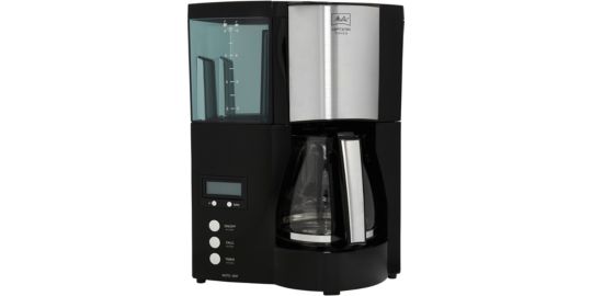 Cafetière programmable MELITTA Optima Timer Noir Acier Brossé