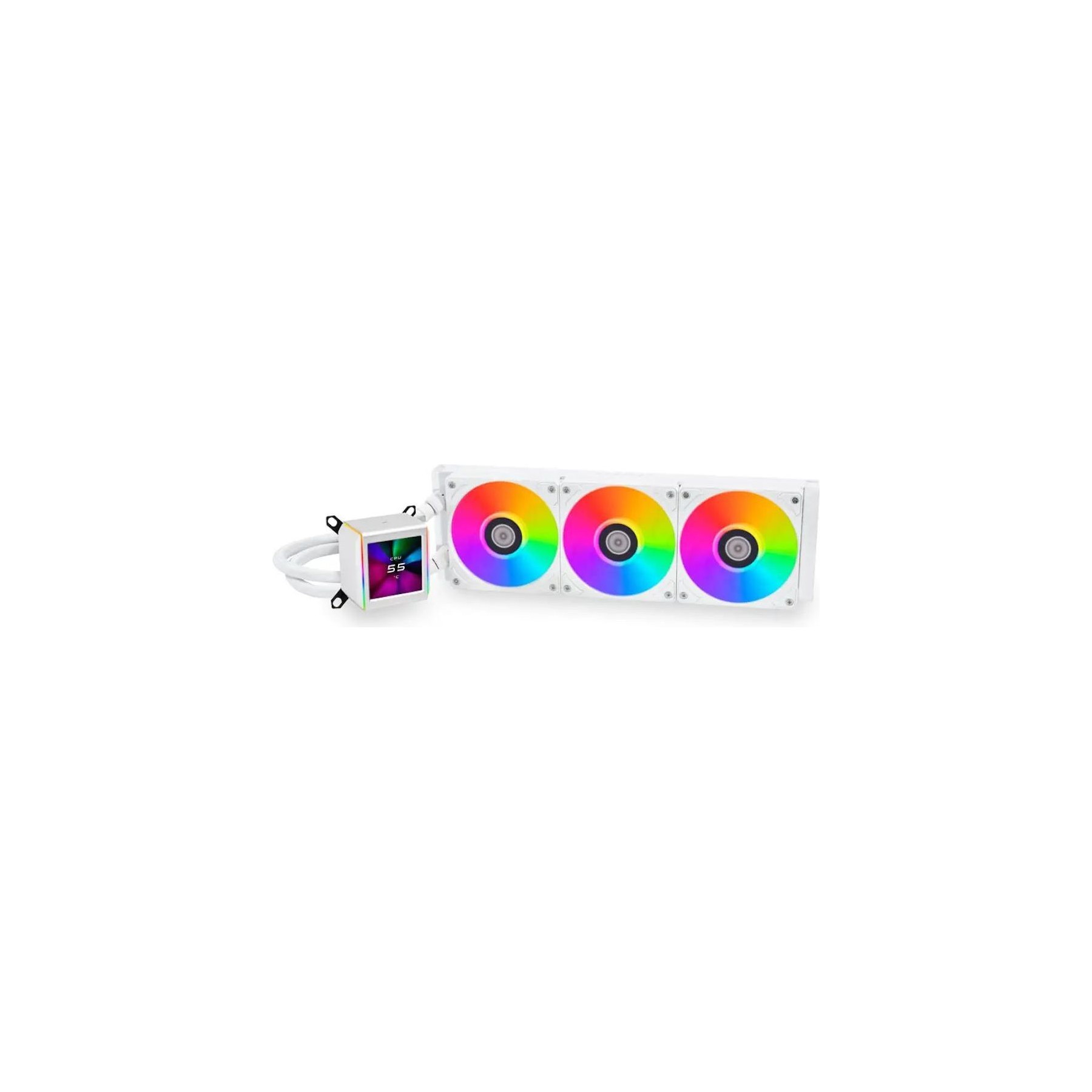 Kit de refroidissement LIAN LI Galahad II LCD - 360 mm Blanc
