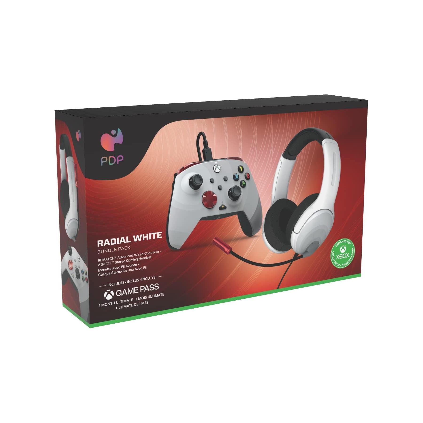 Manette + Accessoire PDP PDP PACK GAMING XBOX RADIAL WHIT