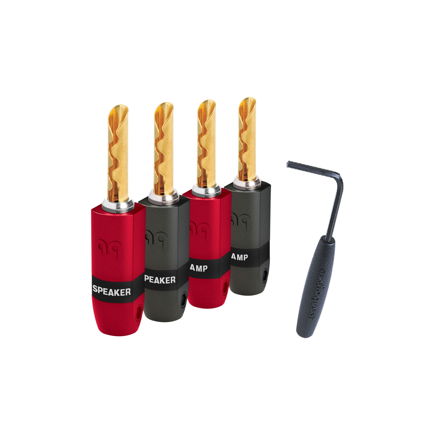 Fiche banane AUDIOQUEST SG 300 Bananes Gold jeux de 4