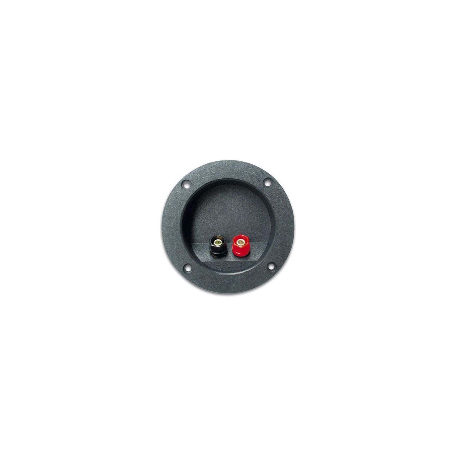 Pied enceinte VELLEMAN Bornier pour enceintes rond nickele