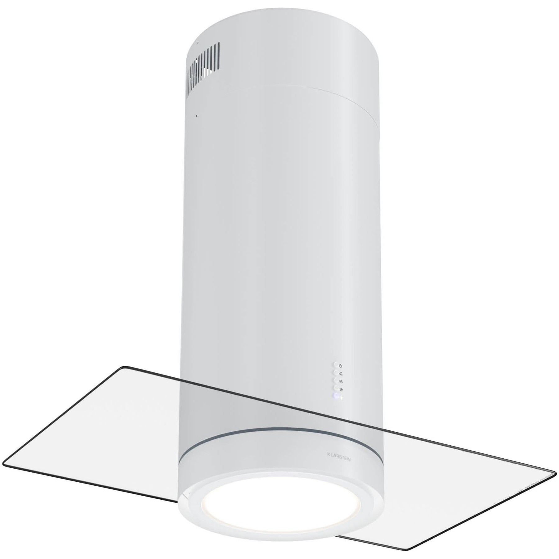 Hotte décorative îlot KLARSTEIN Beretta Premium 90cm 544 m³/h WIFI Blanc