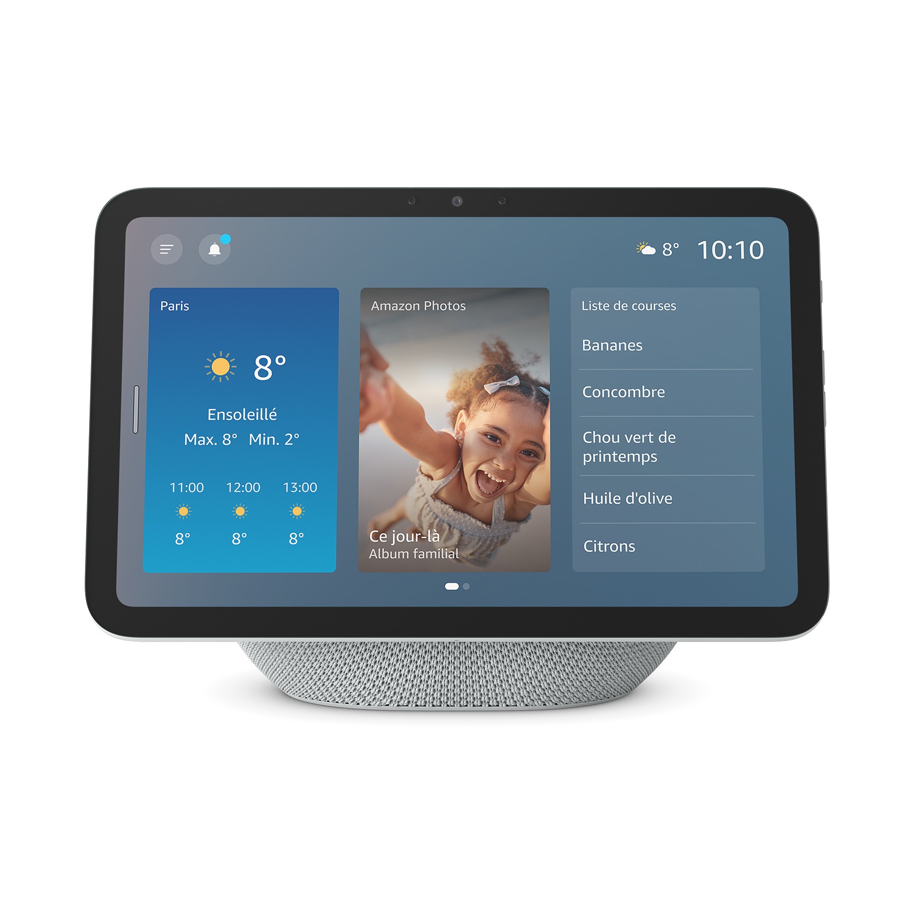 Assistant vocal AMAZON Echo Show 8 - Glacier blanc(4e gen)