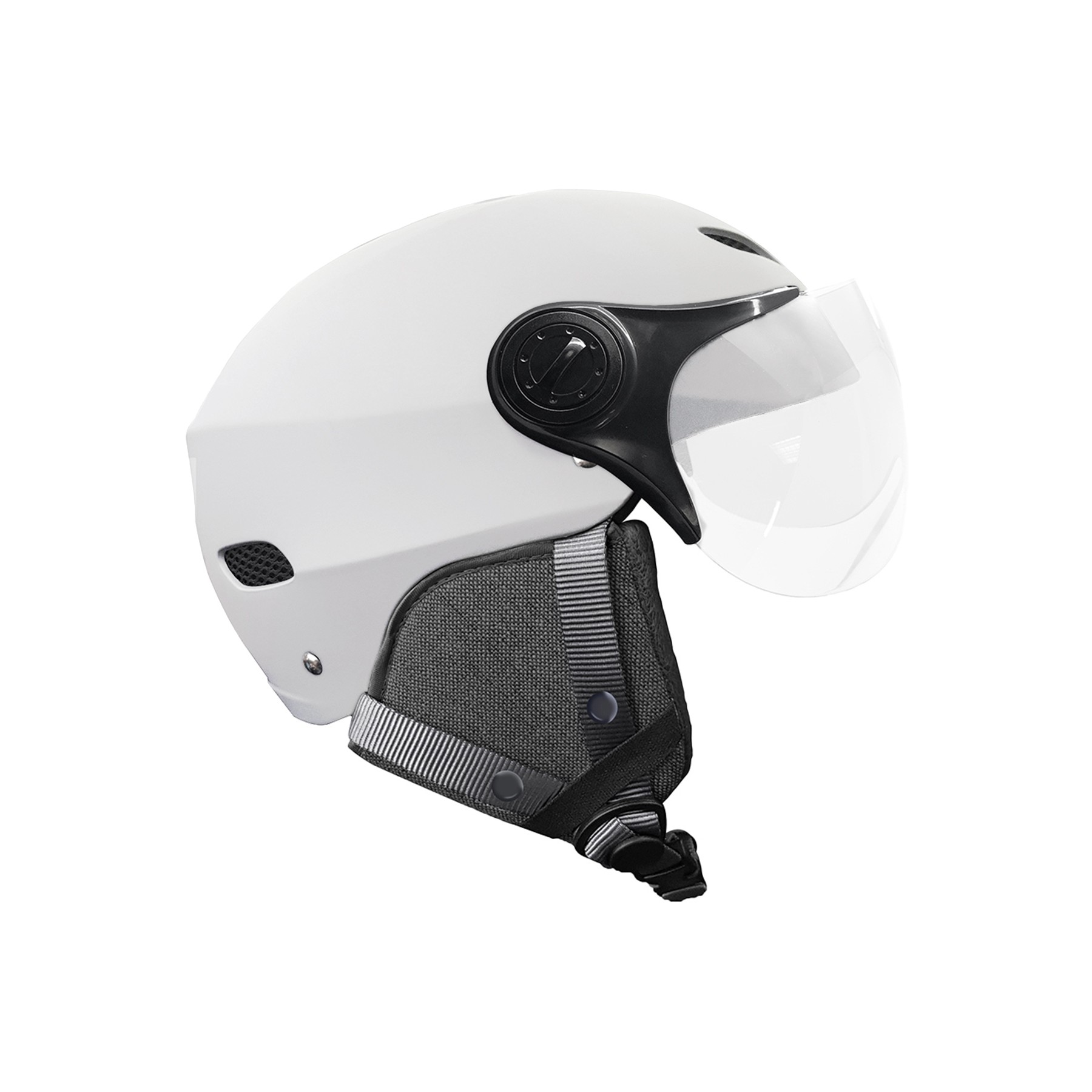 Casque trottinette YEEP.ME H.30 Led Vision Gris L/XL
