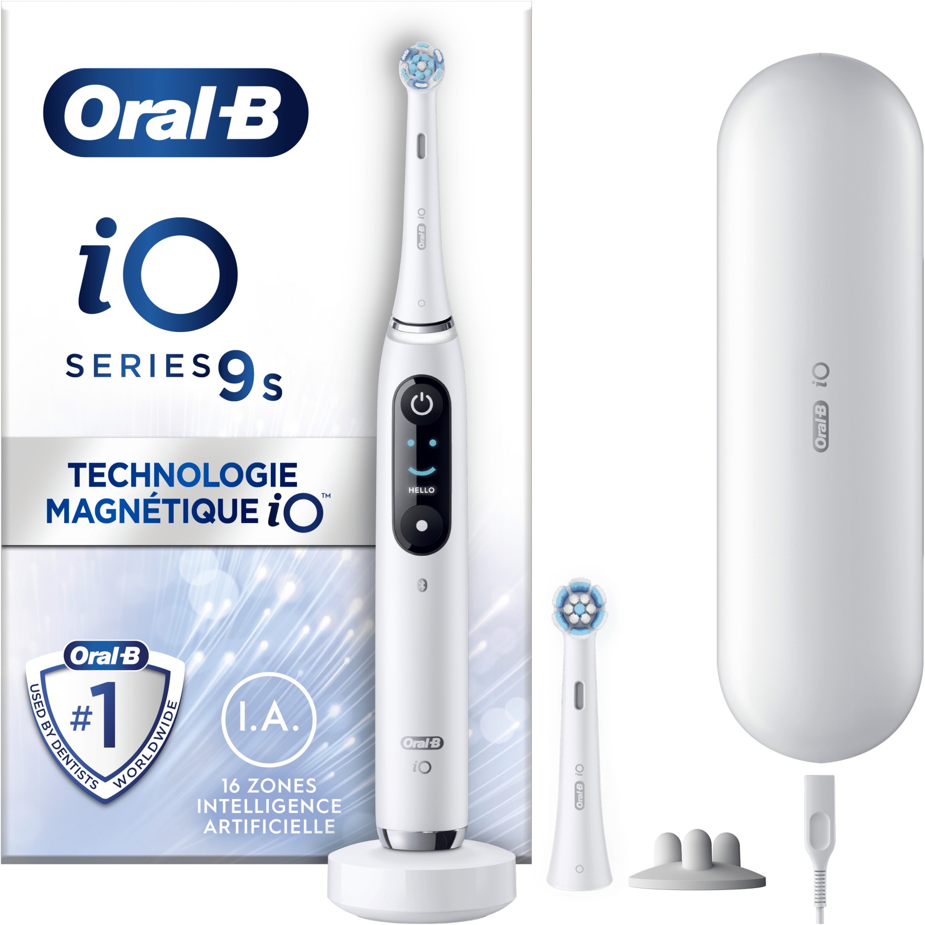 Brosse à dents électrique ORAL-B IO9s Serie s White Alabaster Reconditionné