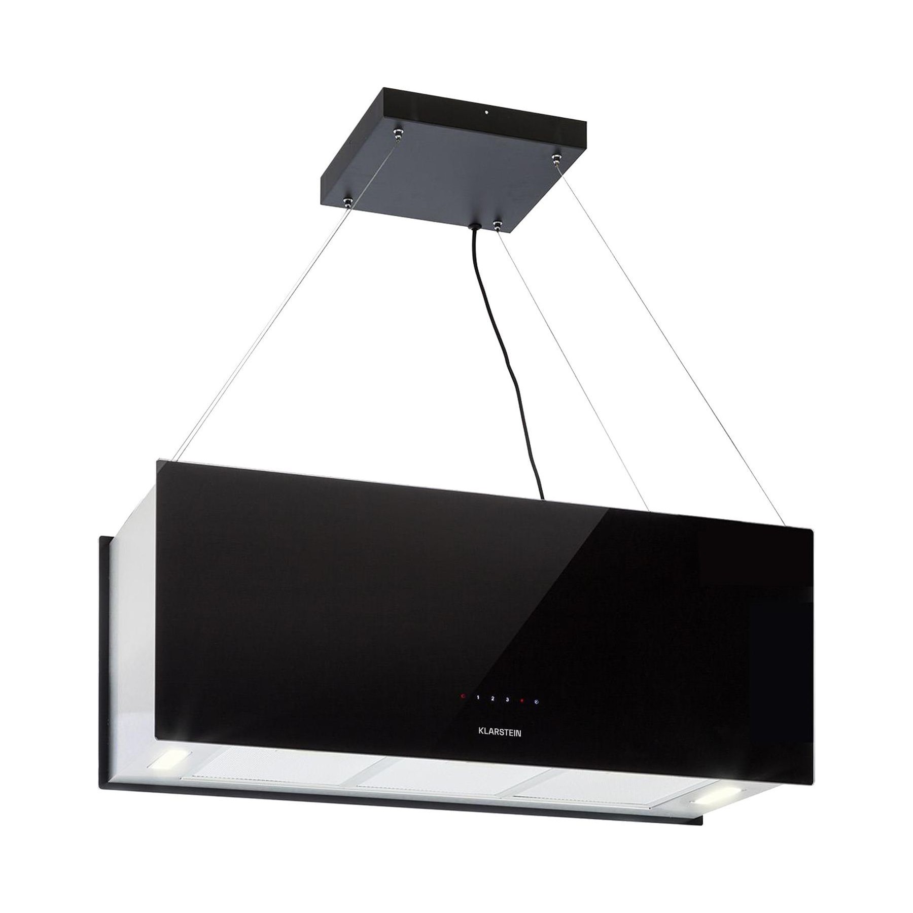 Hotte décorative îlot KLARSTEIN Kronleuchter XL îlot 90cm 590m³/h noir