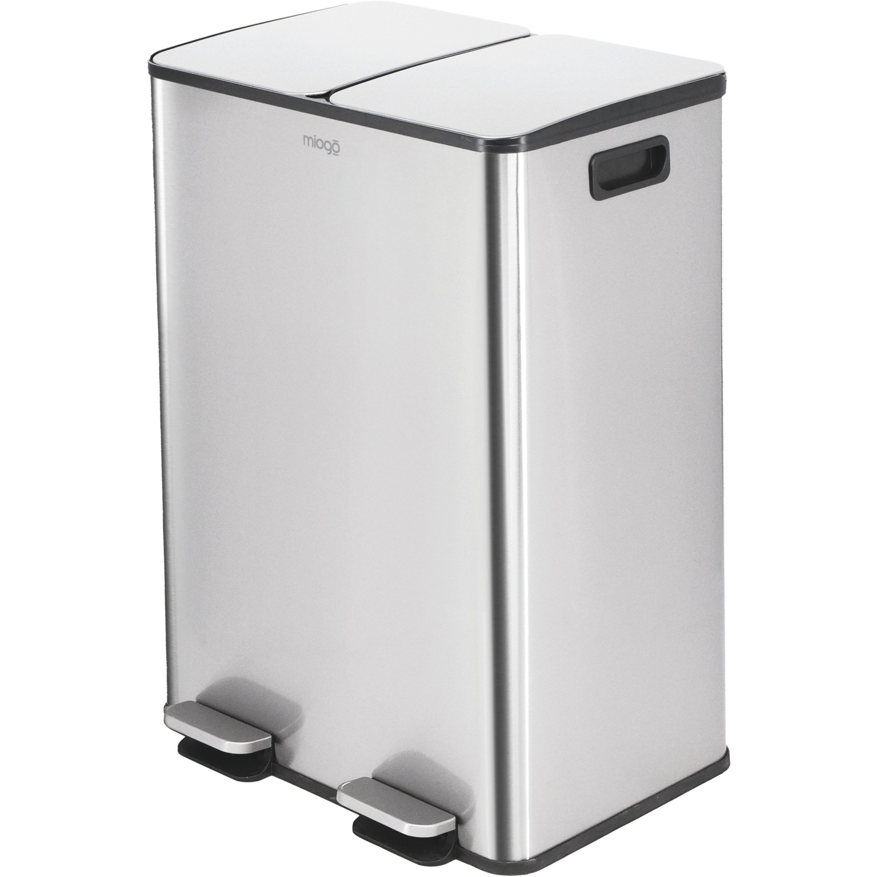 Poubelle de cuisine tri sélectif MIOGO Tri selectif 60L inox