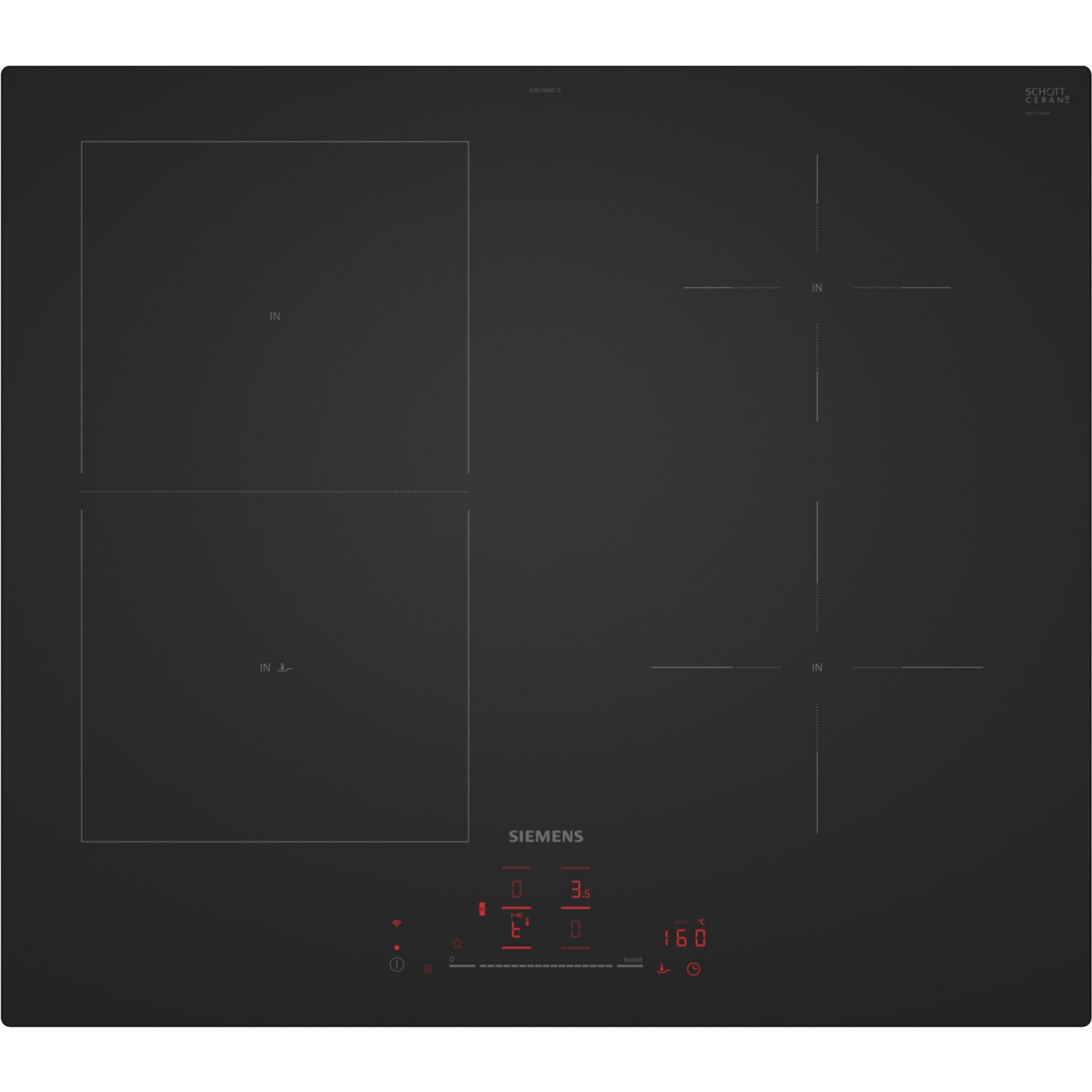 Plaque induction SIEMENS ED61AHSC1E Noir Mat