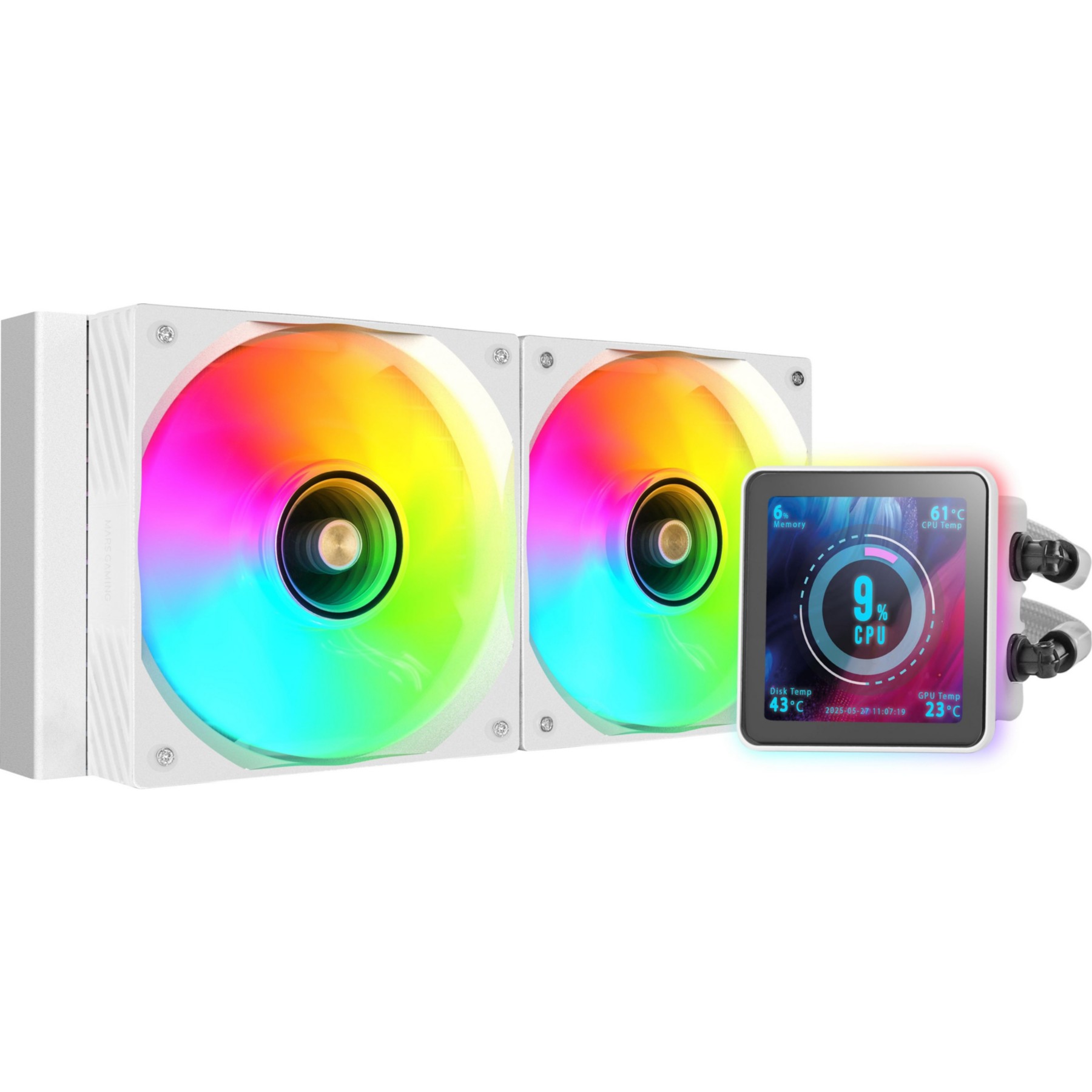 Kit de refroidissement MARS GAMING Vision Pro - 240 mm Blanc