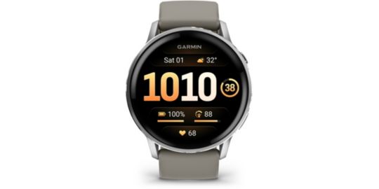 Montre sport GARMIN Venu 4 Sport et santé GPS AMOLED BT Wi-Fi 45 mm Gris / Gris