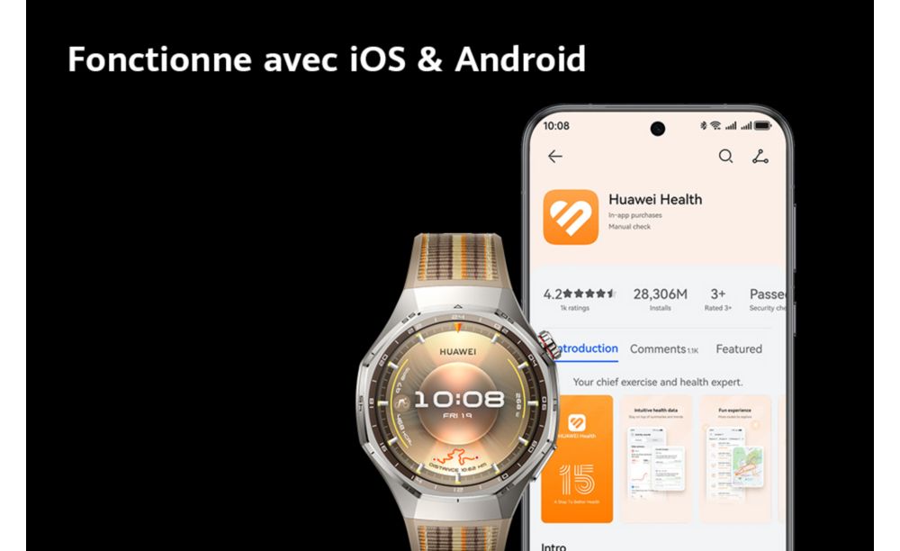 Montre connectée HUAWEI Watch GT6 Pro 46mm Titanium