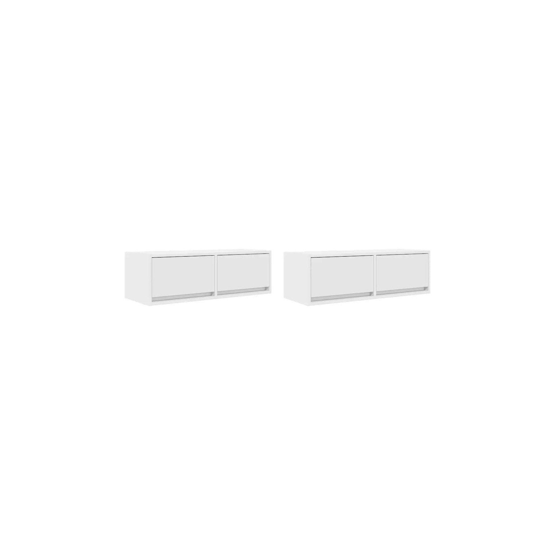 Meuble TV HELLOSHOP26 Lot de 2 meubles TV muraux 80 x 31 x 25