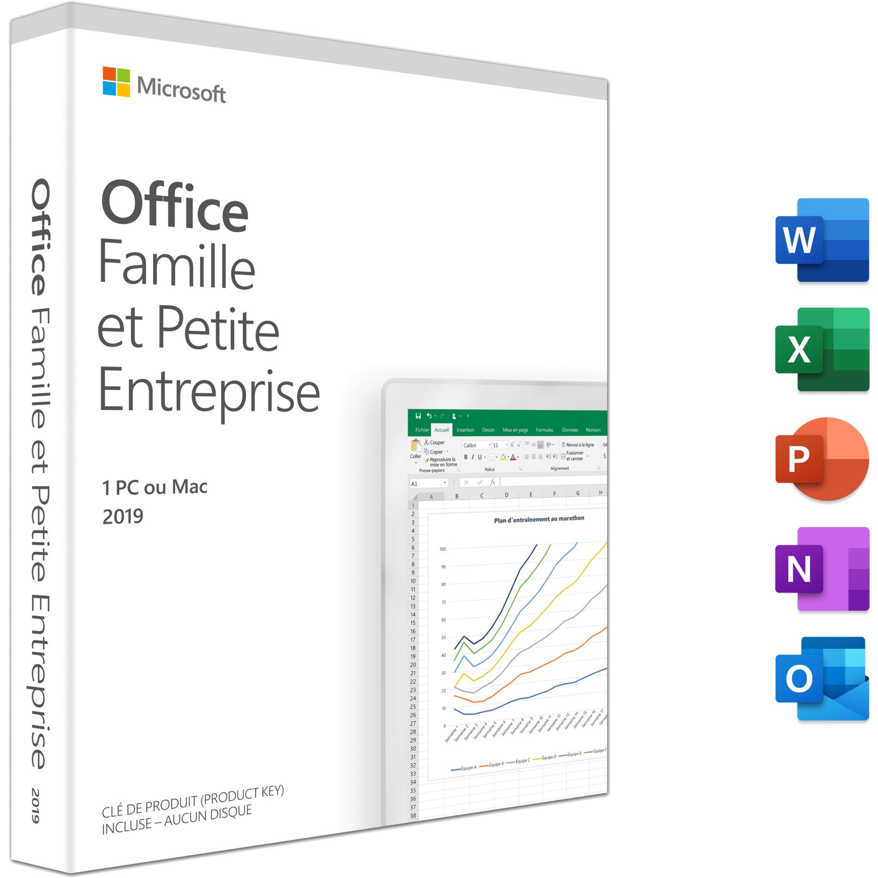 Logiciel de bureautique MICROSOFT Famille et Entreprise