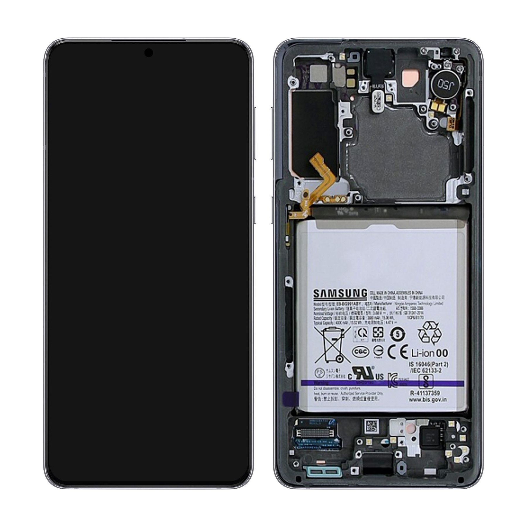 Pièce détachée SAMSUNG Écran LCD Samsung Galaxy S21 Gris